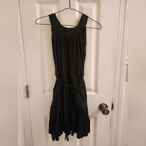 Black Dress with Rope Tie